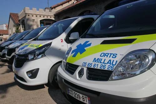 Les véhicules des ambulances Orts à Millau